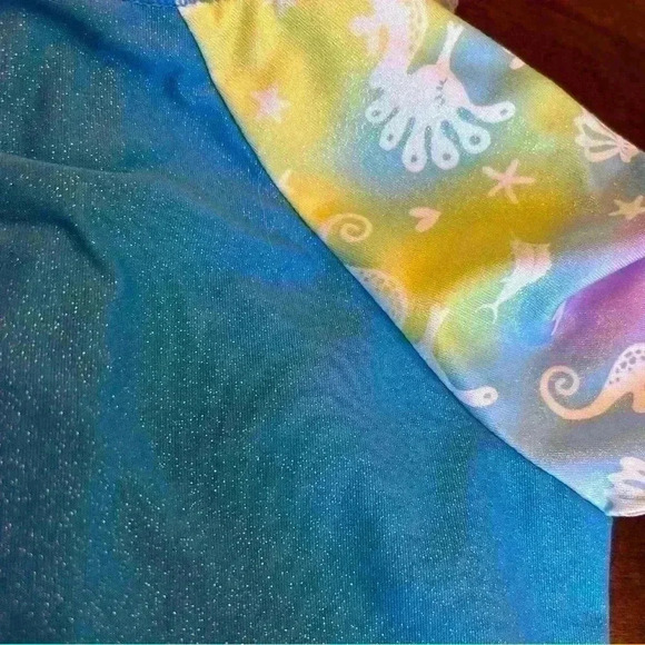 NWT Tommy Bahama Baby Toddler Girl 2-Piece Swimsuit Swim Hat Set 18-24 Months - Picture 6 of 7